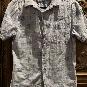 Men's Blue Patterned Shirt